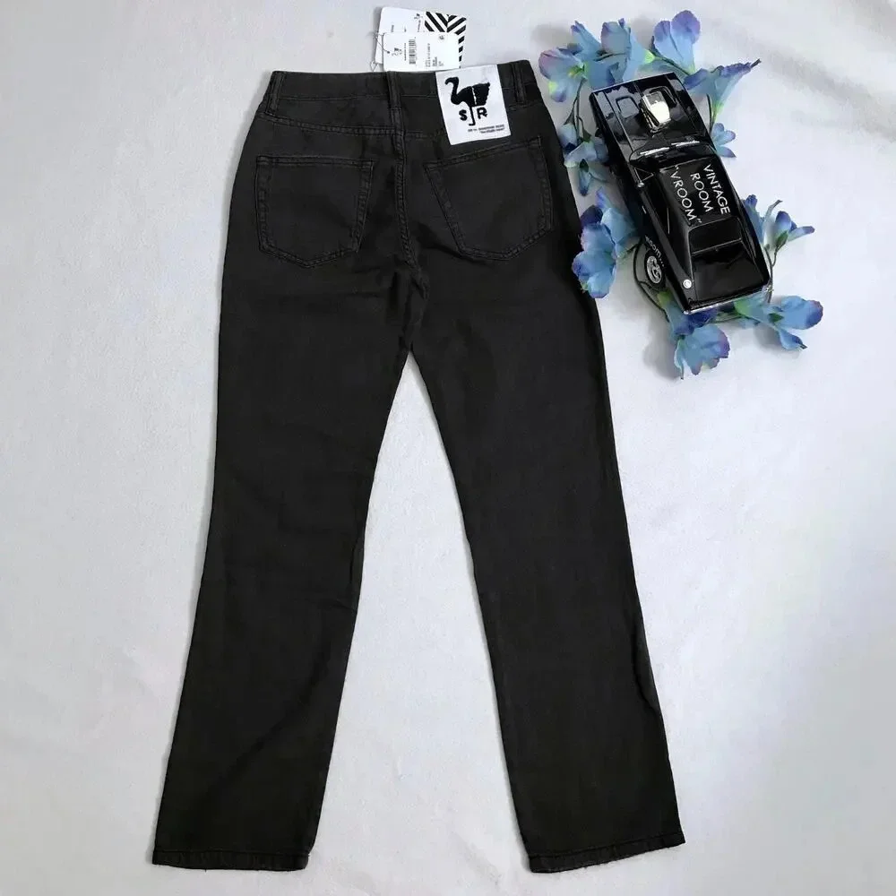 Free People Sandrine Rose NWT Dark Grey Mid Rise Ankle Jeans Women Various